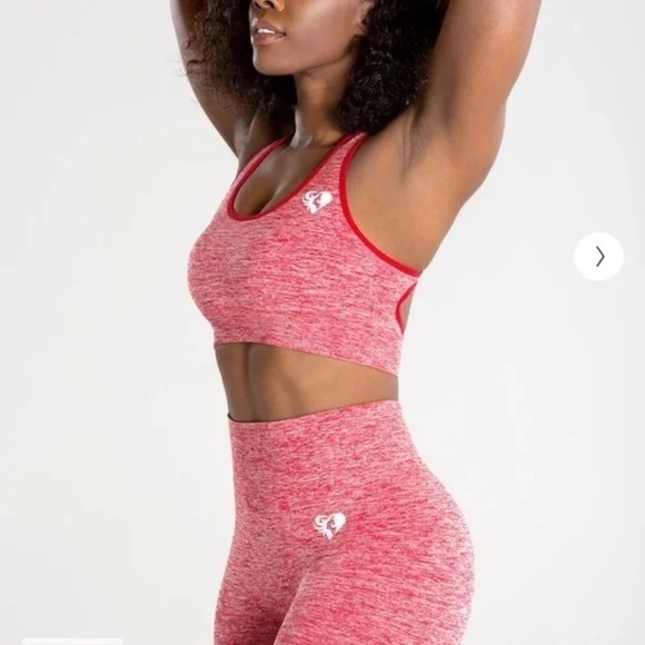 Women’s Best New With Tags Move Seamless Sports Bra Red Marl Size Medium - Picture 3 of 9